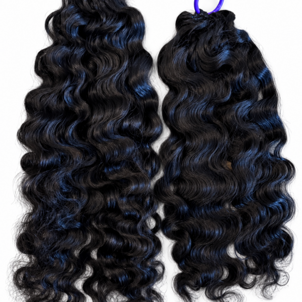 Virgin Burmese curl crochet feather hair